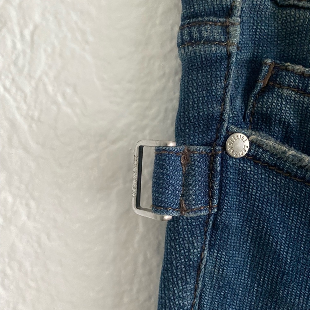 Zadig & Voltaire Mid Rise Bootcut Jean 30”inseam size 24 Long - Picture 6 of 7